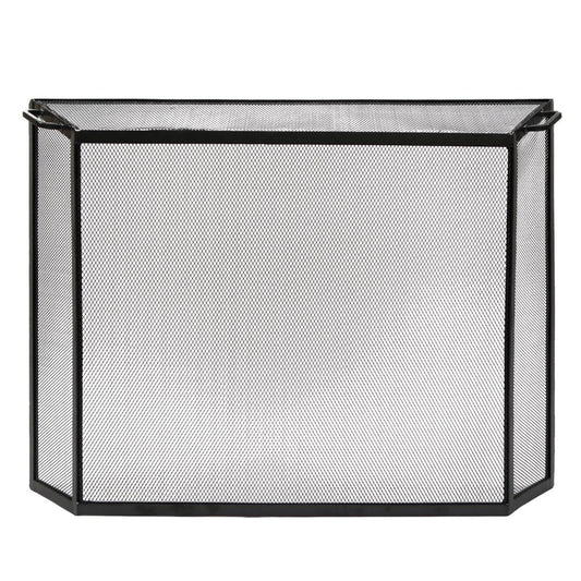 Minuteman International 7-in Graphite Iron 1-Panel Flat Fireplace Screen S-54
