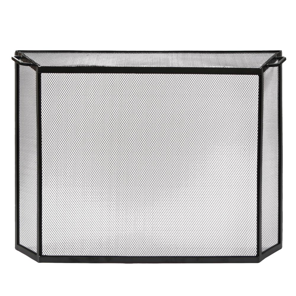 Minuteman International 7-in Graphite Iron 1-Panel Flat Fireplace Screen S-54L