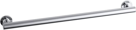 KOHLER 11893-S Purist 24" Grab Bar for Bathtubs and Showers, Wall-Mount Grab Bars for Bathroom, Polished Stainless
