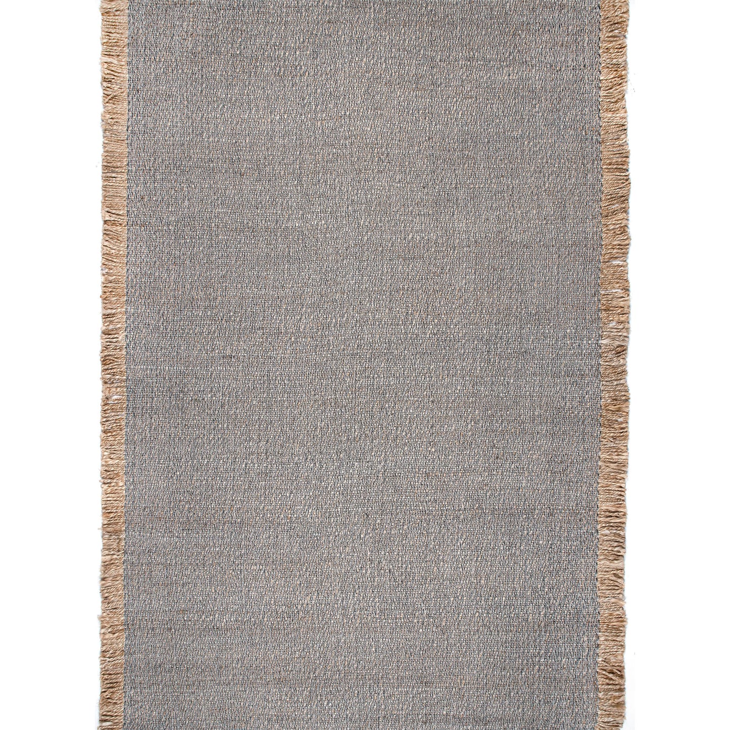 nuLOOM Fenella 9 x 12 (ft) Woven Jute Dark Gray Rectangular Indoor Solid Area rug