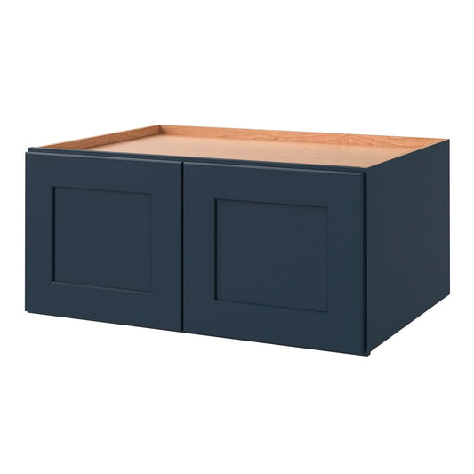 allen + roth Port 33-in W x 15-in H x 24-in D Navy Wall Fully assembled Cabinet Flat Panel