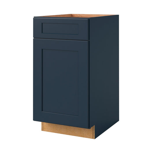 allen + roth Port 18-in W x 34.5-in H x 24-in D Navy Base Fully assembled Cabinet Flat Panel