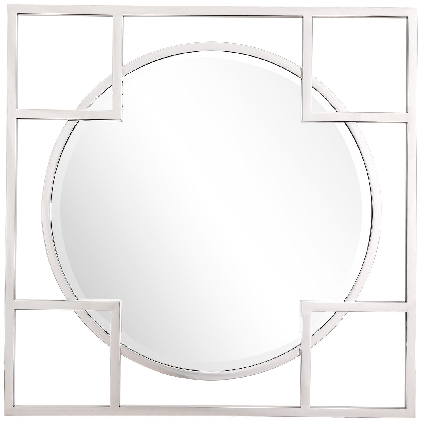 Camden Isle Kinney 33.0-Inches W x 33.0-Inches H Square Mirror Beveled Wall Mirror