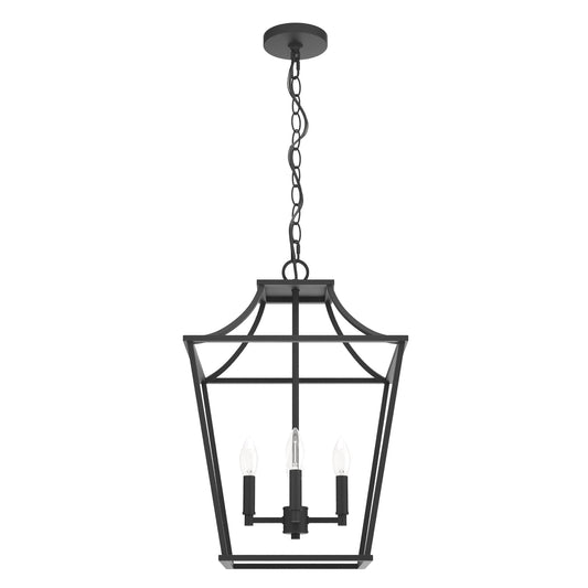 Hunter Laurel Ridge 4 -Light Natural Iron Traditional Lantern Medium Hanging Pendant light 3830533
