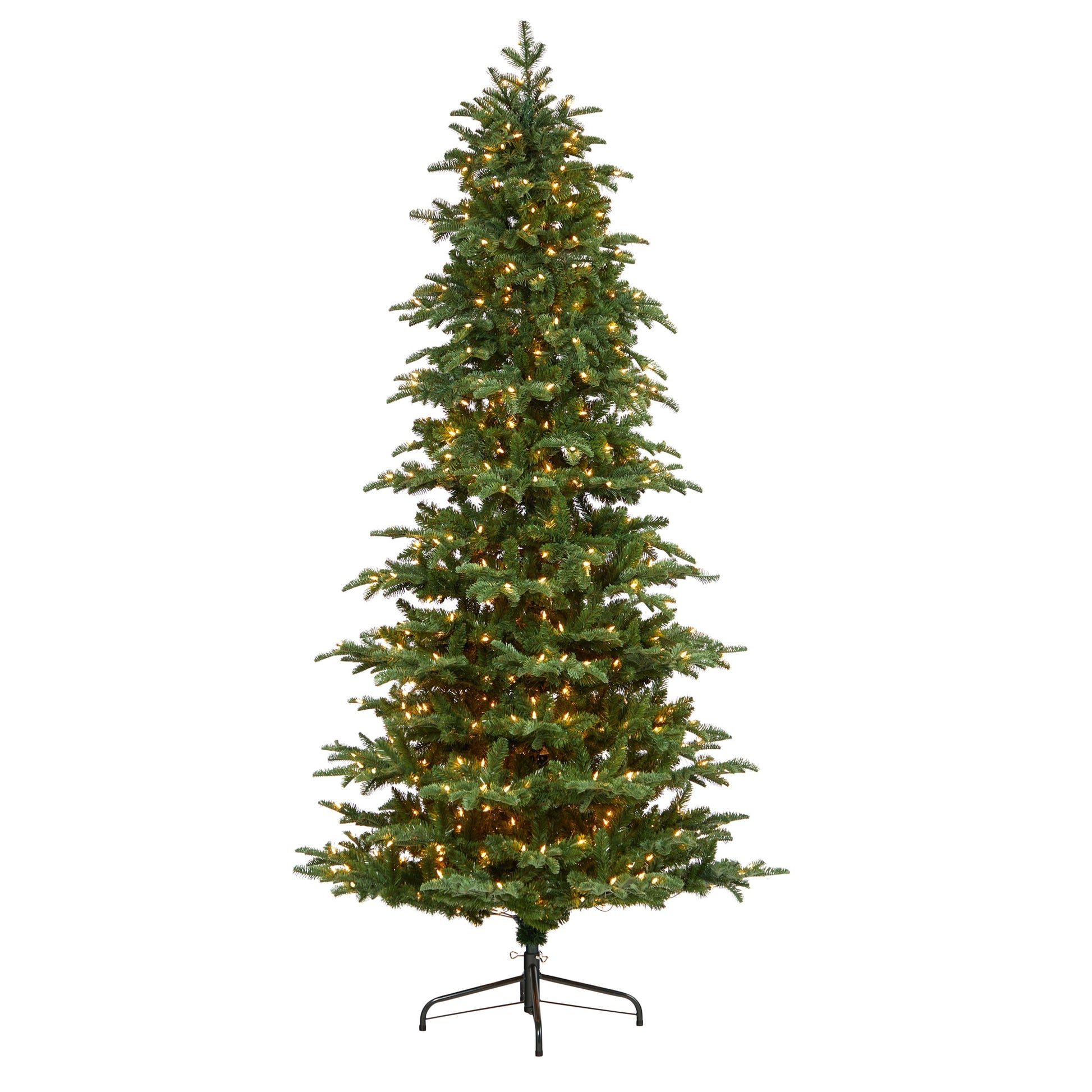 Nearly Natural 8-ft Douglas fir Pre-lit Artificial Christmas Tree with White LED Lights