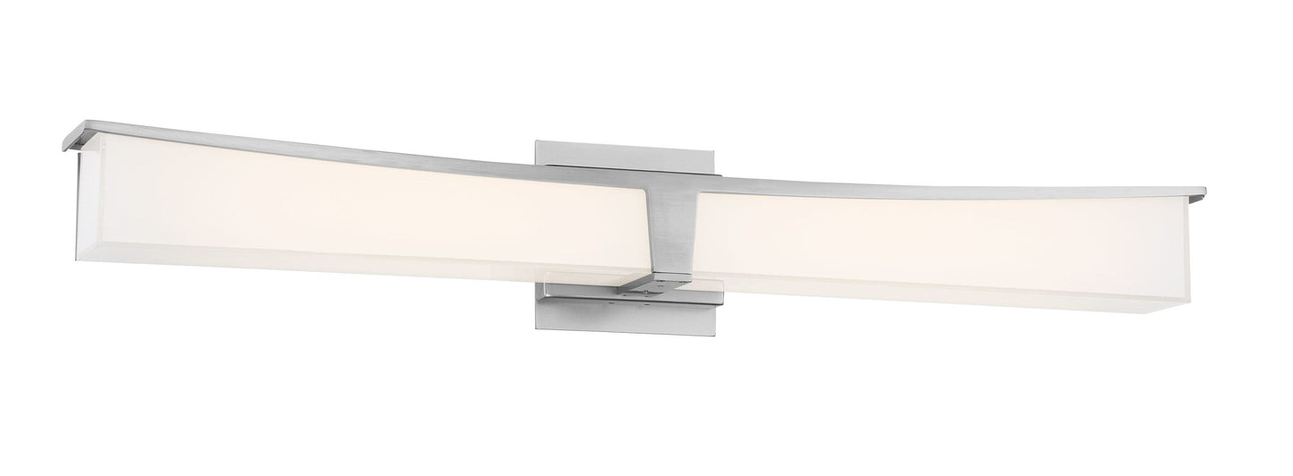 George Kovacs Plane 30-in 1 -Light Matte Nickel Integrated LED Modern/contemporary Vanity light bar