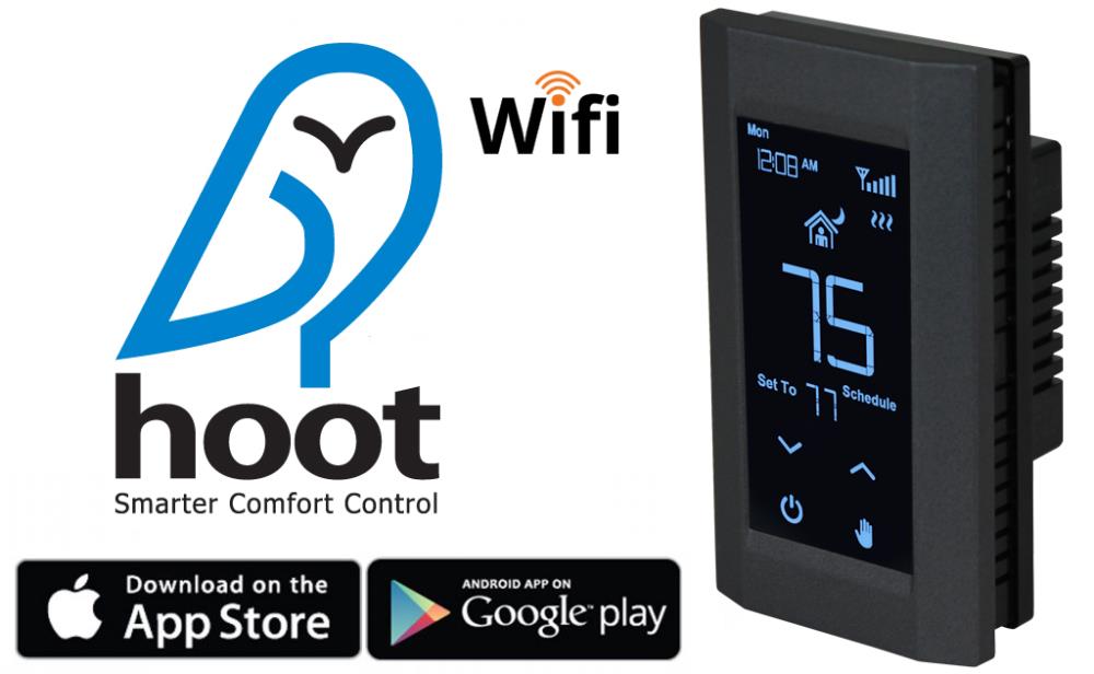 KING Black Thermostat with Wi-Fi Compatibility K902-B