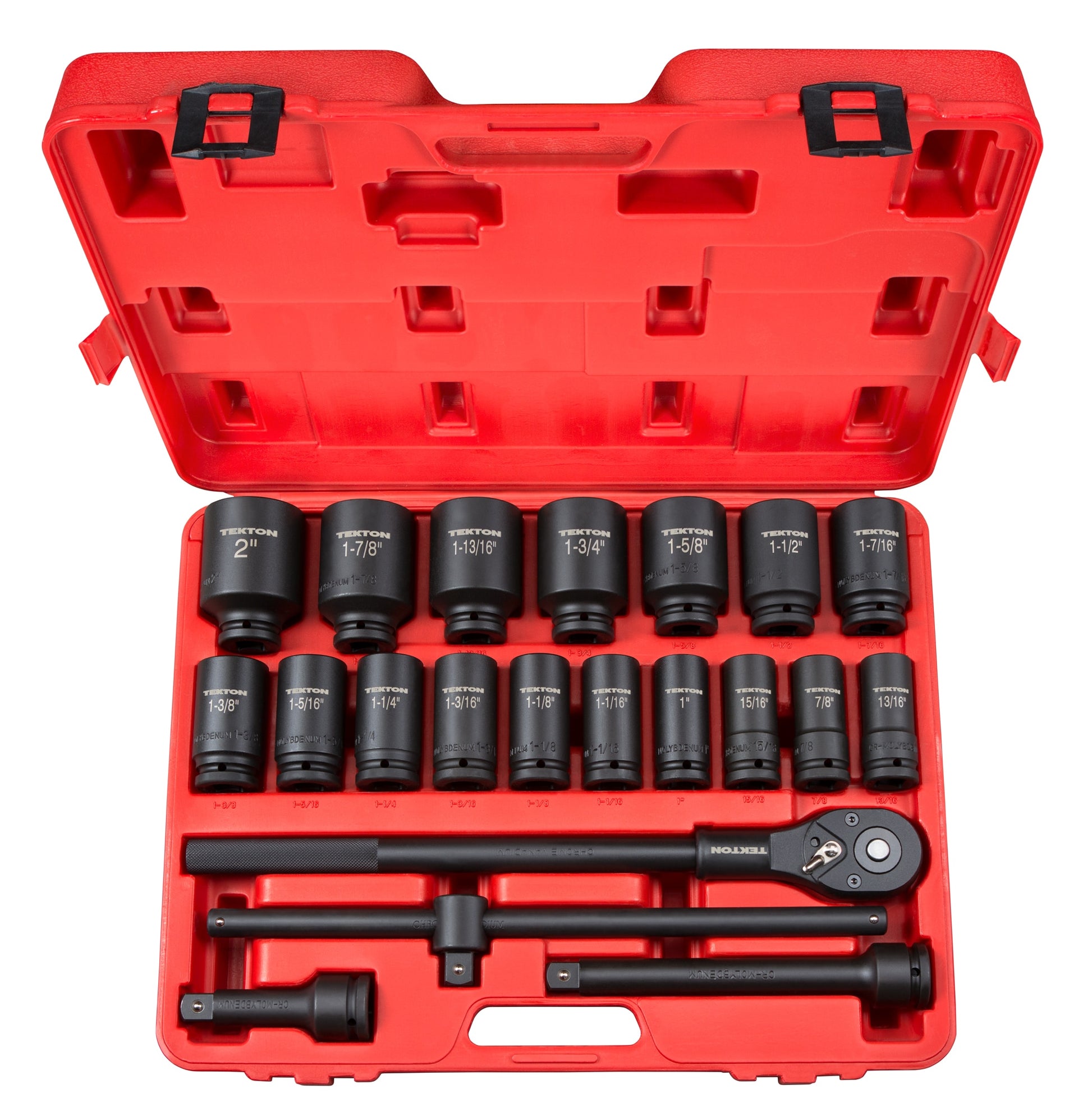 TEKTON 3/4-in Drive Standard (SAE) Deep Socket Set (22-Pieces) 48995