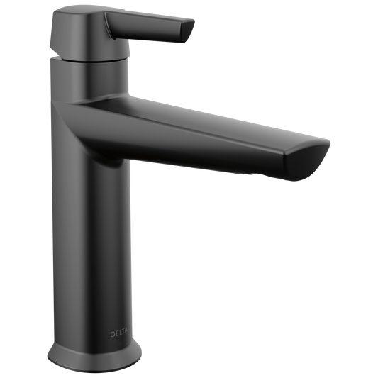 Delta Galeon Matte Black Single hole 1-handle WaterSense Low-arc Residential Handle Bathroom Sink Faucet