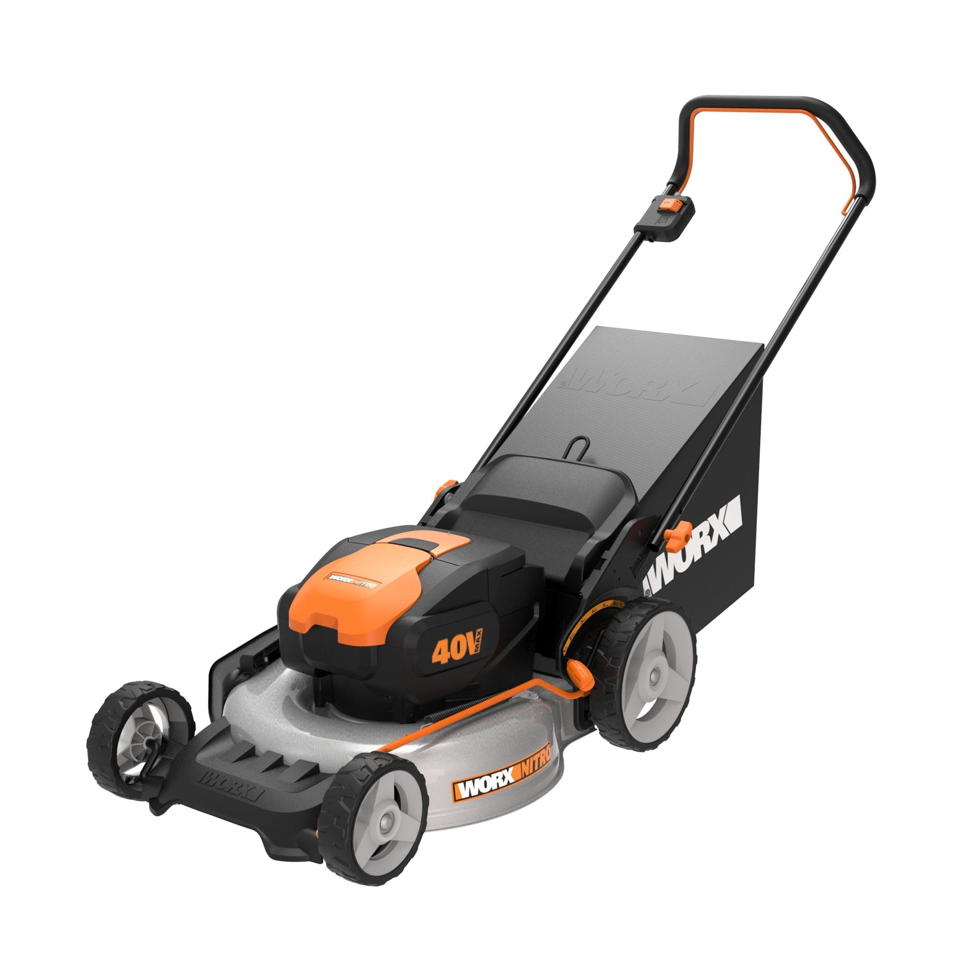WORX Nitro Power Share 40-volt 20-in Cordless Push Lawn Mower 4 Ah (2-Batteries and Charger Included) WG751.3