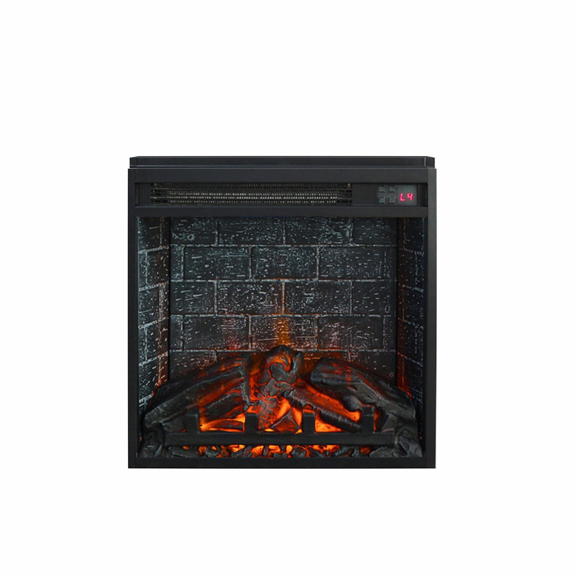 Ameriwood Home 18-in W Black Fan-forced Electric Fireplace 3603096COM
