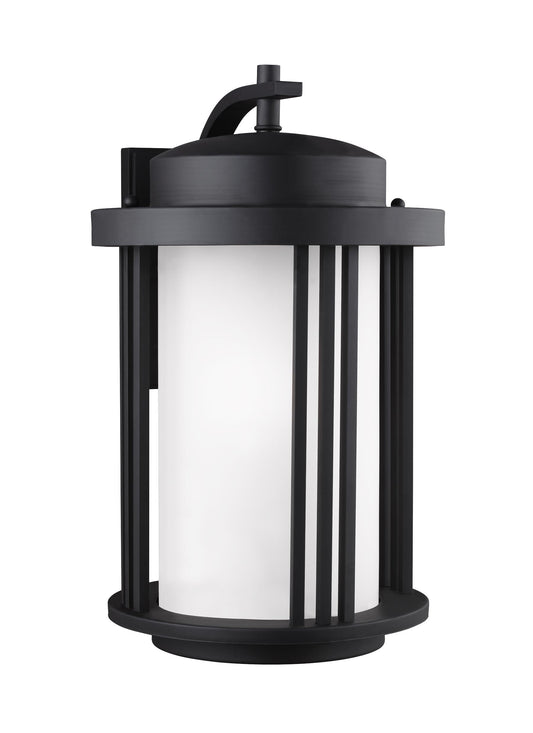 Generation Lighting Crowell 1 -Light 19.56-in H Satin Black Hardwired Dark Sky Outdoor Wall Light