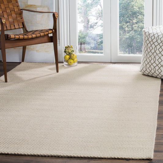 Safavieh Natura 10 x 14 (ft) Wool Ivory Rectangular Indoor Solid Coastal Area rug