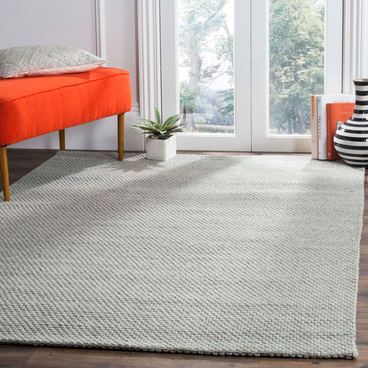 Safavieh Natura 10 x 14 (ft) Wool Gray Rectangular Indoor Solid Coastal Area rug