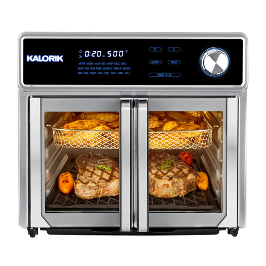 Kalorik Maxx 10-Slice Stainless Steel Toaster Oven with Rotisserie and Automatic Shut-Off (1700-Watt)