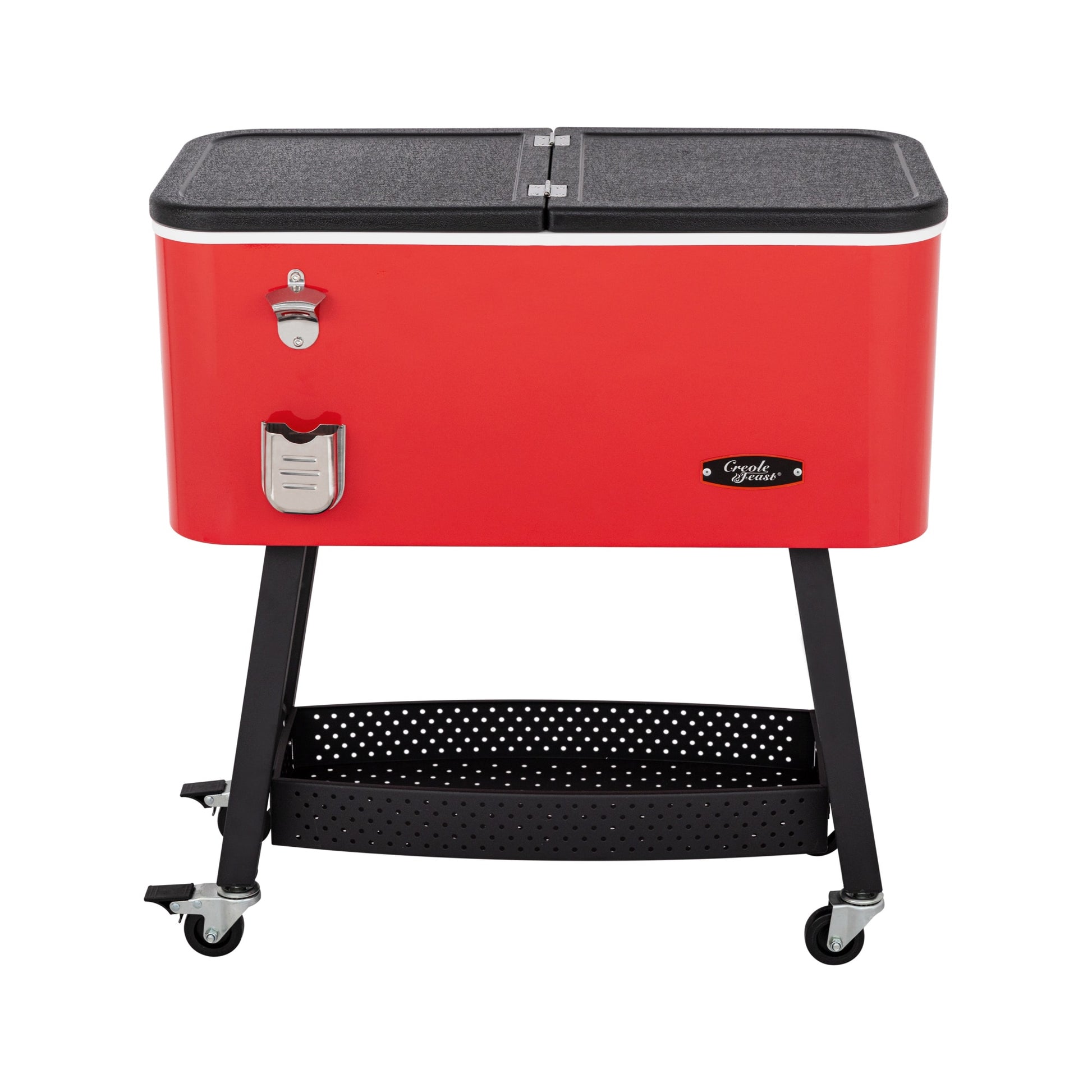 Creole Feast Red 80-Quart Wheeled Insulated Chest Cooler CL8001R