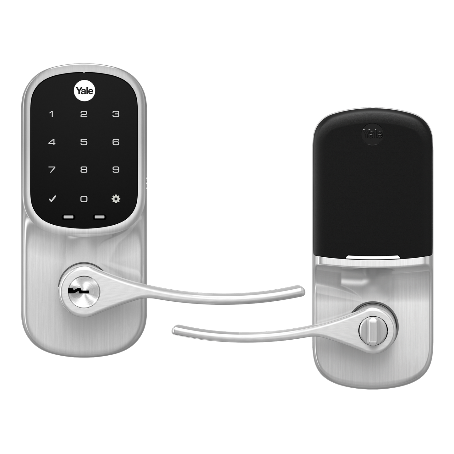Yale Assure Lever Electronic Satin Nickel Electronic Handle Touchscreen Keypad R-YRL226-NR-619