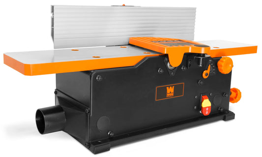 WEN Bench Jointer with Spiral Cutterhead System, 10 Amps, 30-Inch Table, 12 Blades, Aluminum Fence, Black Finish JT630H