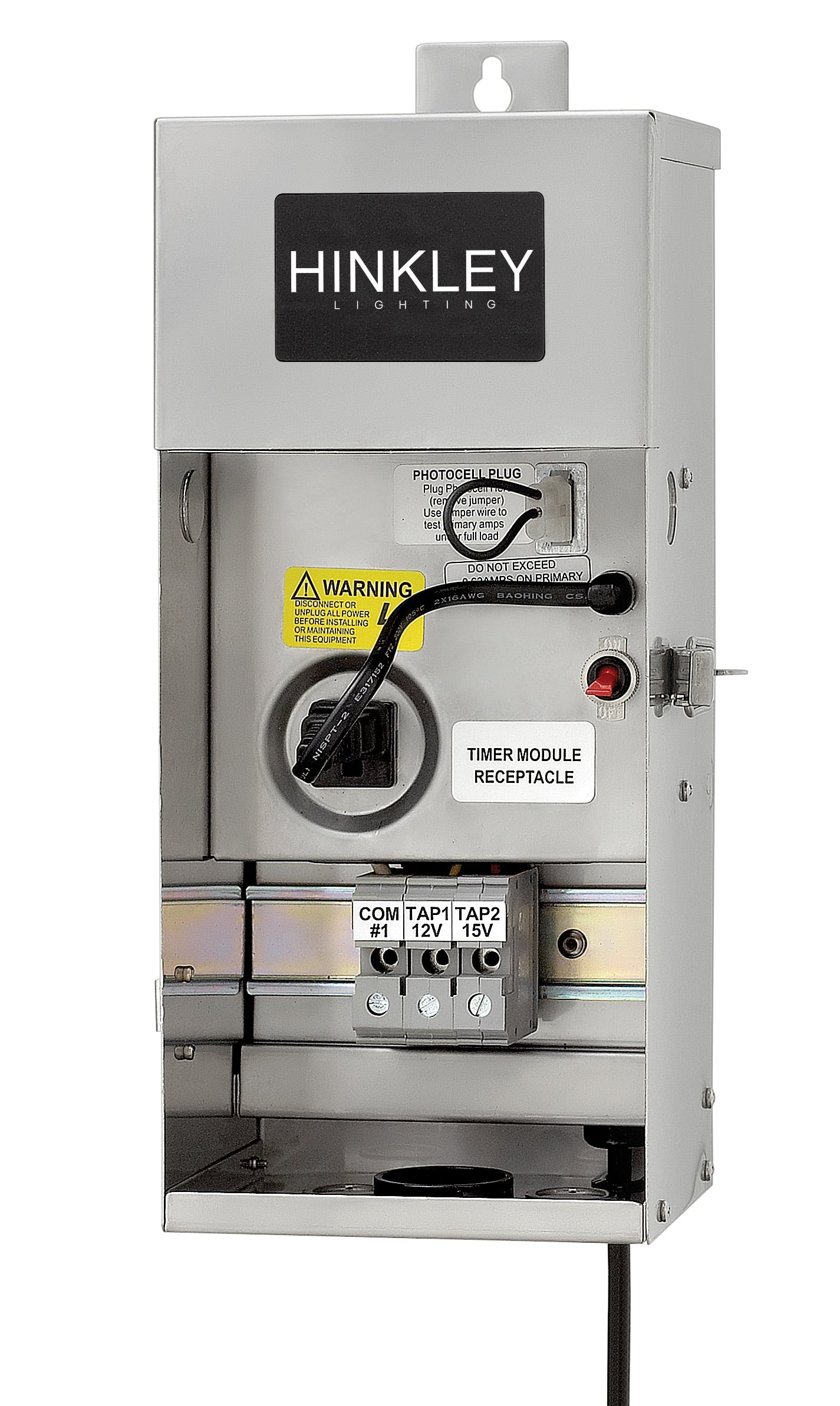 Hinkley 75 -Watt 120 -Volt Smart Compatible Multi-Tap Transformer Landscape Lighting Transformer 4788239