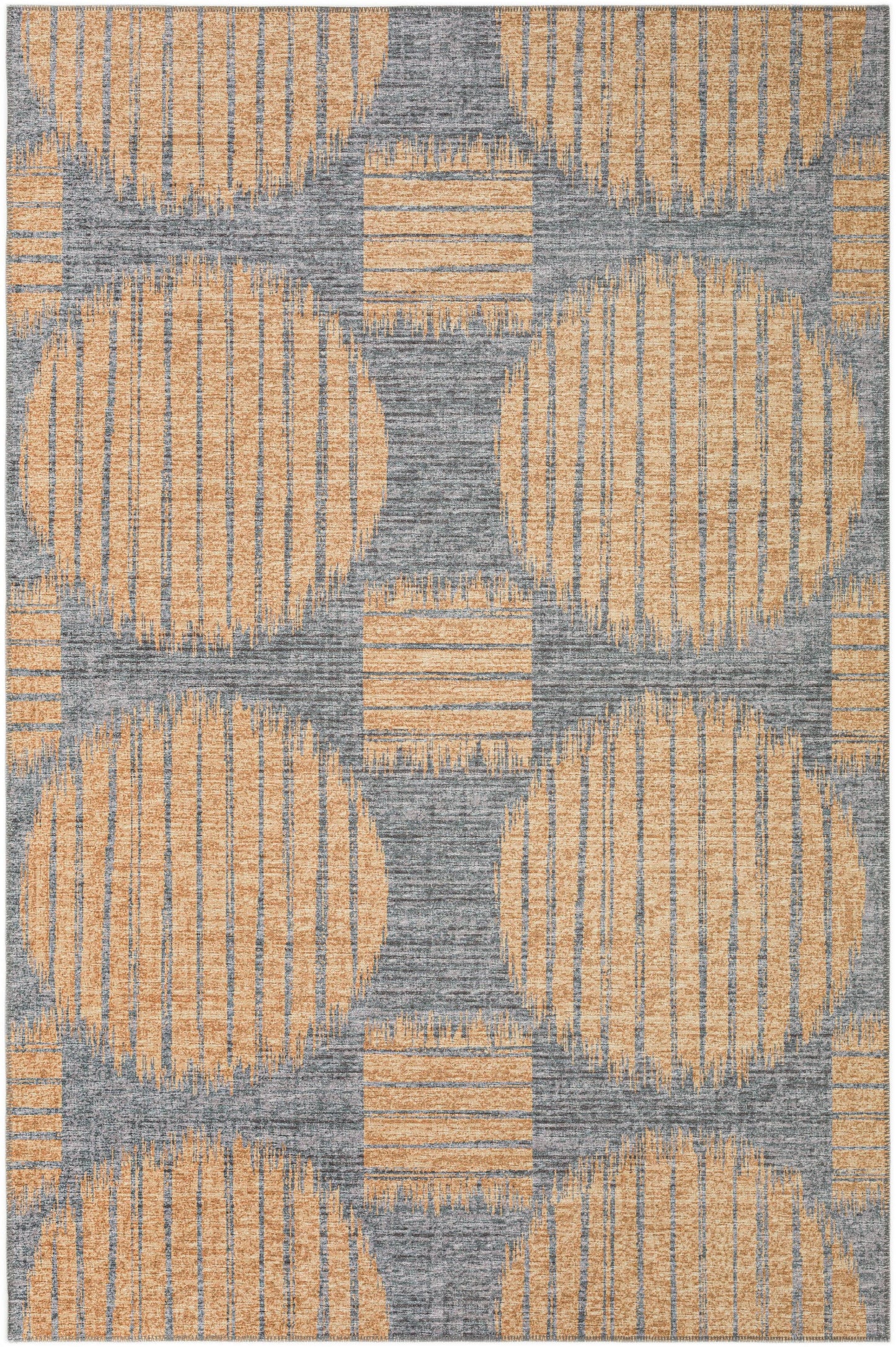 Addison Rugs Yuma 9 x 12 (ft) Gilded Rectangular Indoor/Outdoor Geometric Mid-Century Modern Area rug