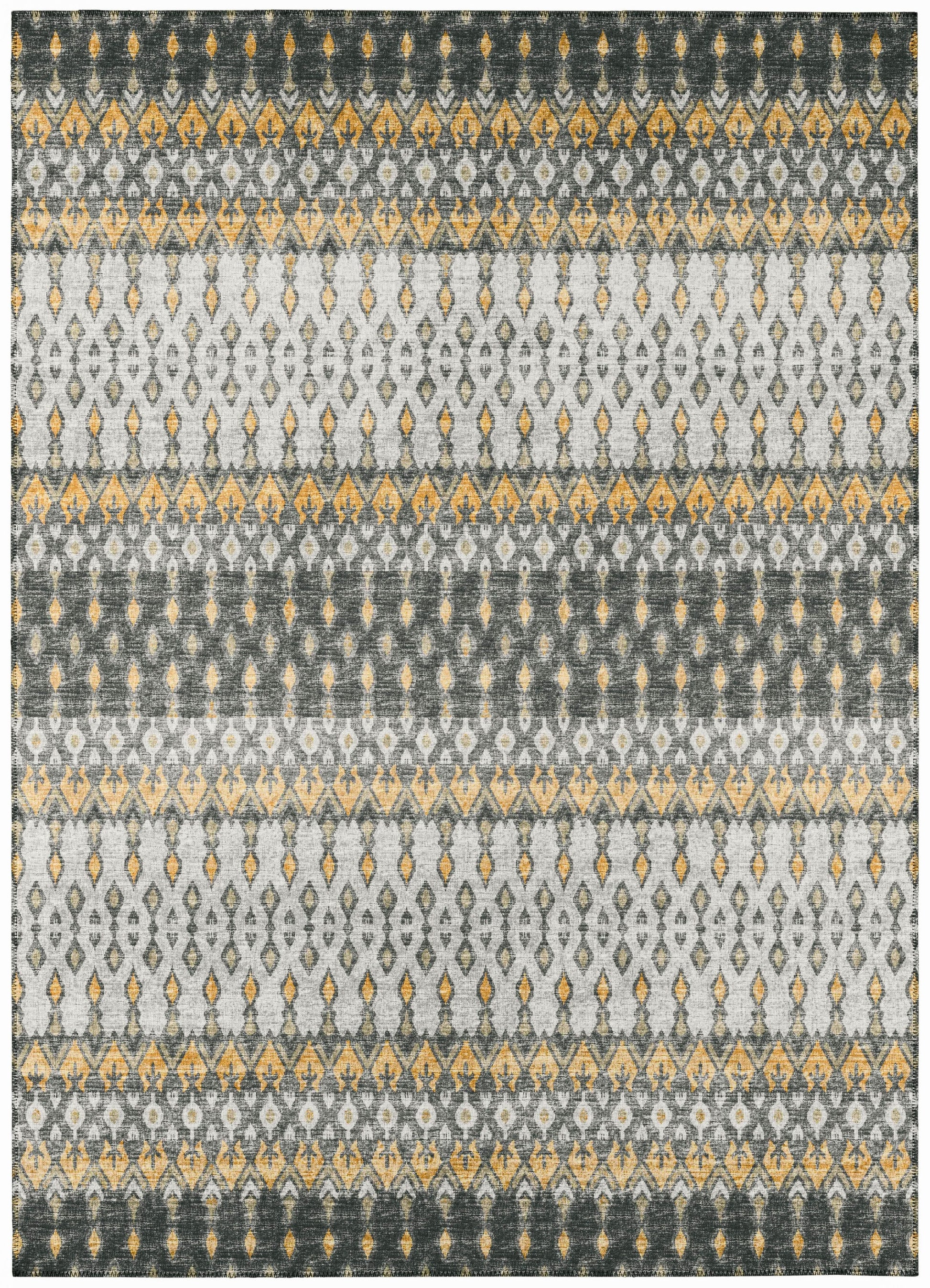 Addison Rugs Bravado 9 x 12 (ft) Grey Rectangular Indoor/Outdoor Ikat Southwestern Area rug
