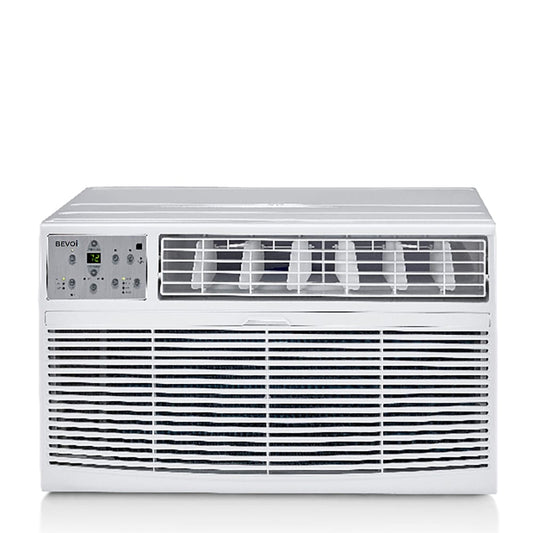 Bevoi 12000-BTU-BTU 550-sq ft 115-Volt White Through-the-wall Air Conditioner with Remote BEVTTW121C
