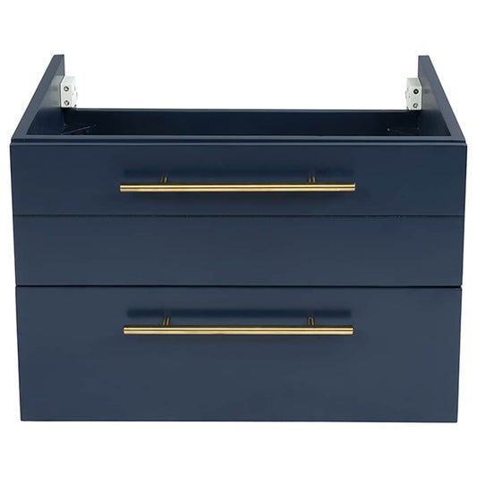 Fresca Lucera 24-in Royal Blue Floating Bathroom Vanity Base Cabinet without Top
