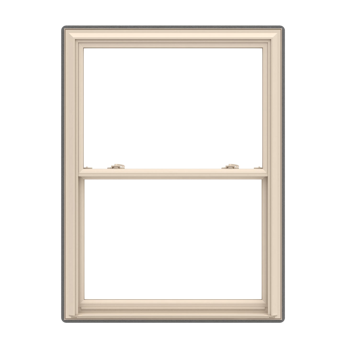 Pella 150 Series 29-1/2-in x 65-1/2-in Almond Almond Vinyl Replacement Double Hung Window Low-E argon Double Pane Glass (Full Screen Included)