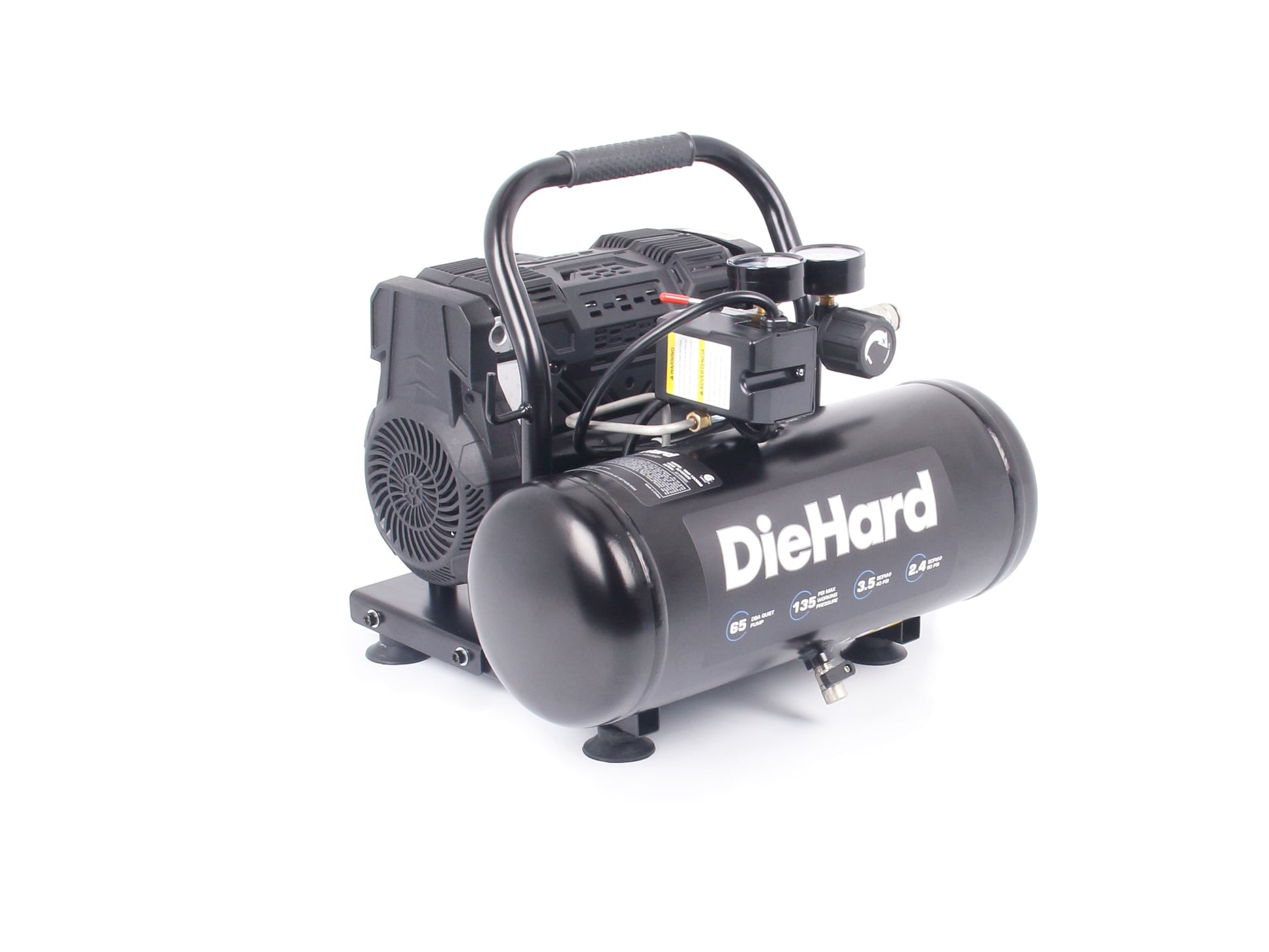 DieHard 2-Gallon Portable Electric 135 PSI Hot Dog Air Compressor TAW-1508SG