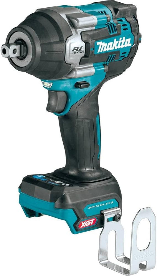 Makita 40V Max Xgt Square Drive Impact Wrench 1/2 inches Bare Tool Brushless Cordless 4 Speed Mid Torque With Detent Anvil