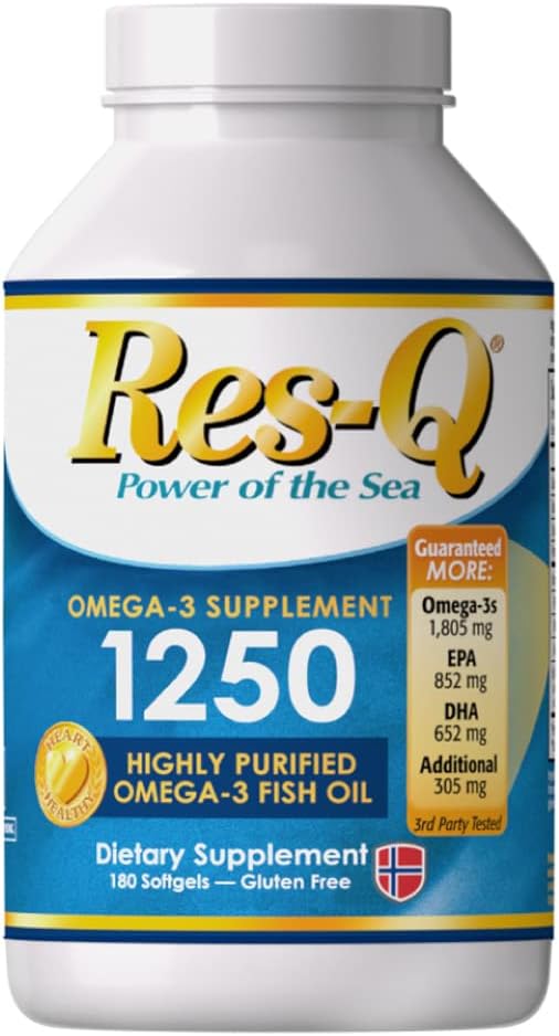 Res-Q 1250 Omega-3 Fish Oil Capsules