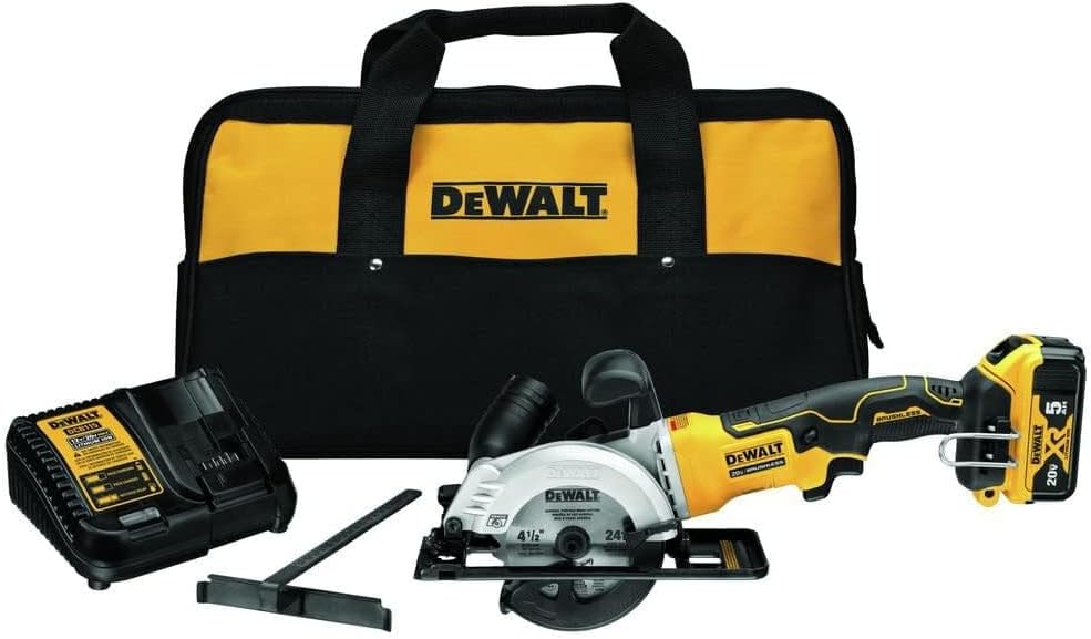 DEWALT ATOMIC 20V MAX* Circular Saw Kit, 4-1/2-Inch (DCS571P1)