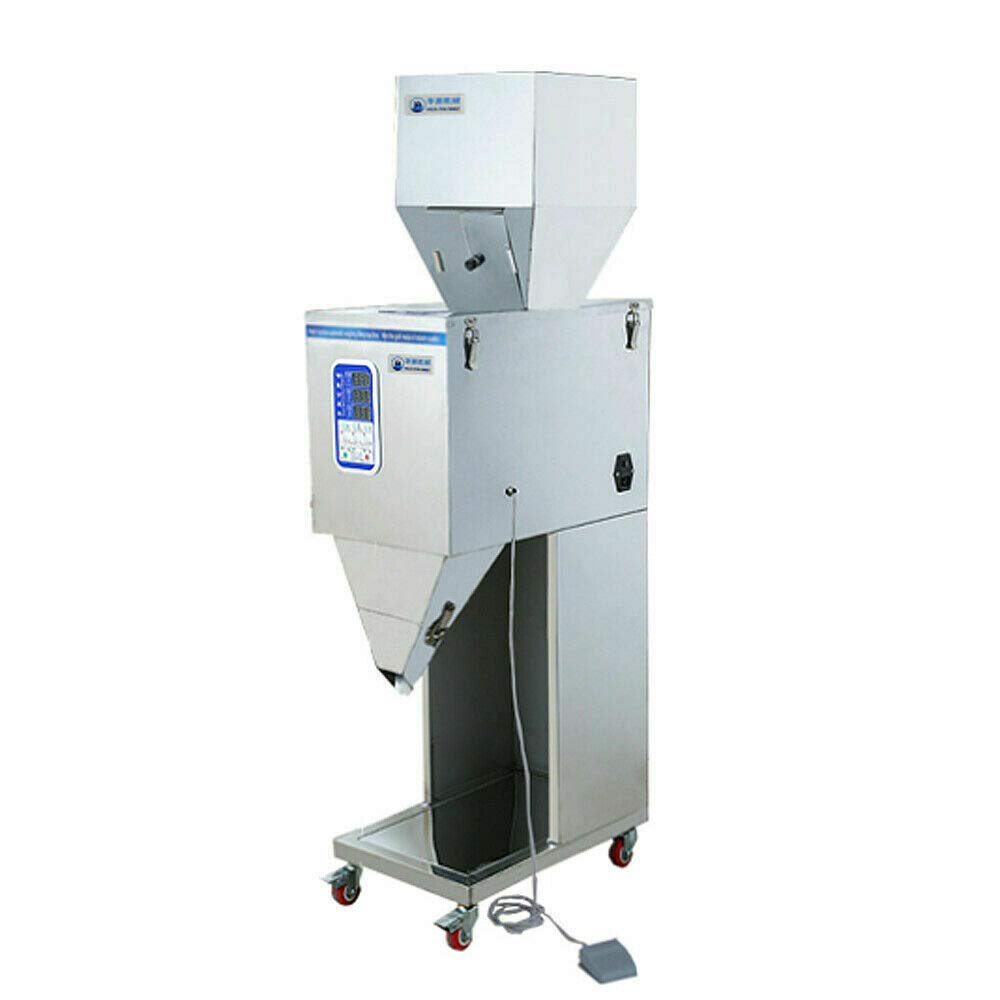 Automatic Po-w-der Racking and Filling Machine,10-999g Automatic Po-wd-er Particle Dispenser Weighing Po-wd-er Filling Machine for Flour Beans,Seed,Grain Weigh Filler,200W,10-15 Times/Minute