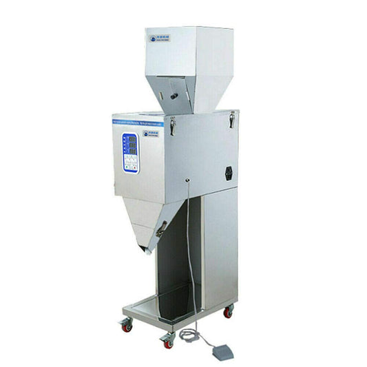Automatic Po-w-der Racking and Filling Machine,10-999g Automatic Po-wd-er Particle Dispenser Weighing Po-wd-er Filling Machine for Flour Beans,Seed,Grain Weigh Filler,200W,10-15 Times/Minute