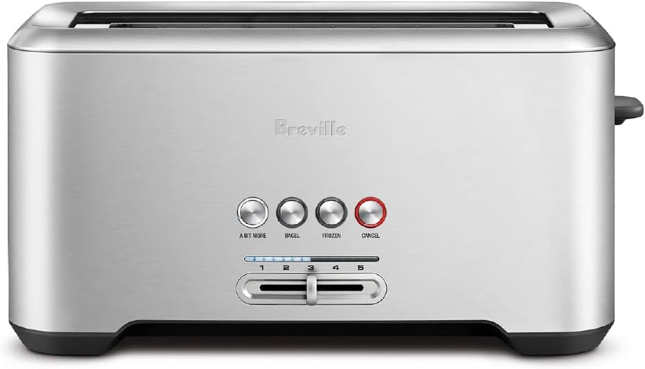 Breville BTA730XL Bit More Toaster, 4 Slice, Brushed Stainless Steel
