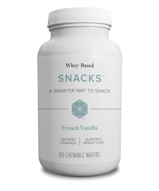 Isagenix Snacks - Nutritionally Balanced Whey-Based Snack - French Vanilla Flavor - 60 Chewable Wafers