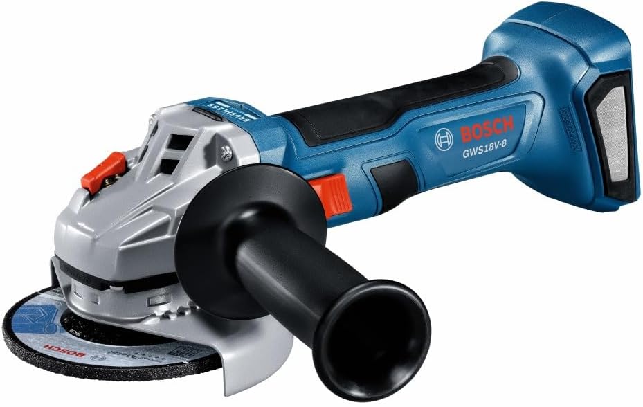 Bosch GWS18V-8N 18V Brushless 4-1\/2 In. Angle Grinder with Slide Switch (Bare Tool)