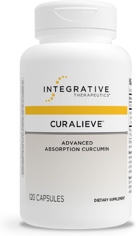 Integrative Therapeutics Curalieve - Curcumin Formula for Antioxidant Support* - High Absorption Curcumin - Vegan, Gluten-Free & Dairy-Free - 120 Capsules (60 Servings)