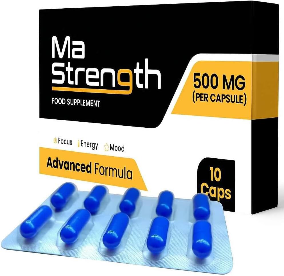 Force, Endurance and Vitality with Horny Goat Weed, Tongkat Ali, Ginseng and Maca Root. Long Lasting Activity Performance Support for Men (10 Capsule Package)