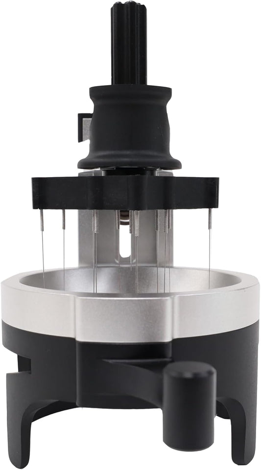 Barista Hustle AutoComb, Espresso WDT Distribution Tool, 12 Needle Espresso Stirrer, Adjustable Needle Depth, Compatible with Most 58mm Baskets and Portafilters, Durable and Replaceable Components