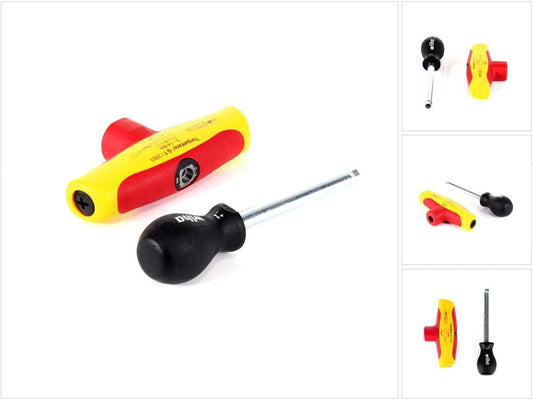 Wiha Drehmoment-Schraubendreher mit Quergriff TorqueVario®-S T electric variabel einstellbare Drehmomentbegrenzung 5-14 Nm, 6 mm