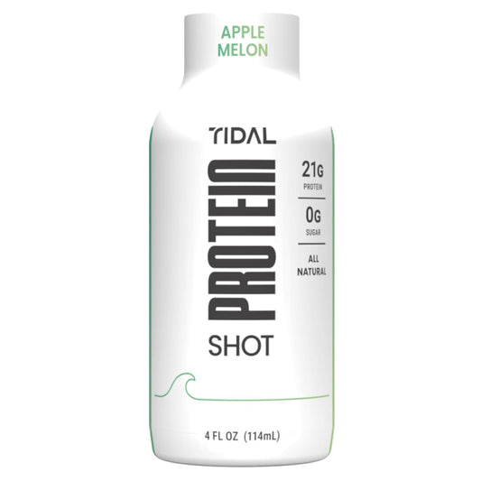 Tidal Protein Shot | 4 fl oz | 12 Pack | 21g Grass-Fed Whey Beta-Lactoglobulin (BLG) | Fast Absorbing, Keto Friendly, Sugar Free | Convenient On-the-Go Recovery Drink