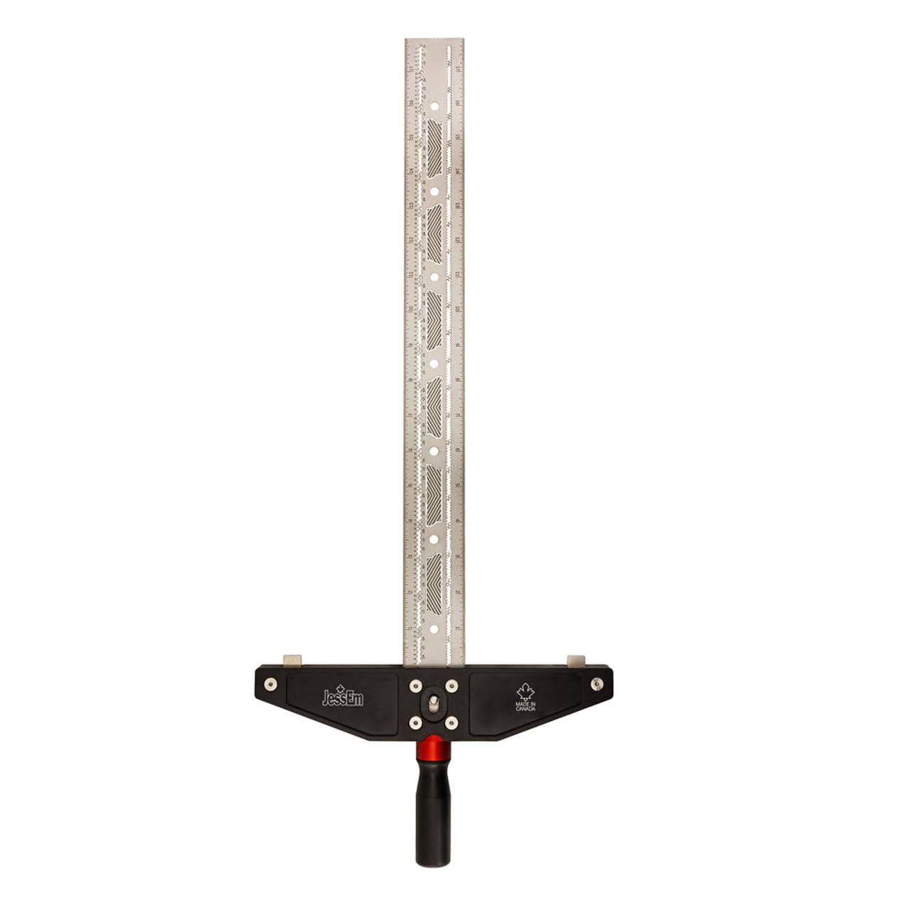 JessEm 07422 Longsword 18" T-Square \u2013 Stainless Steel Precision Ruler with Imperial & Metric Scales, Durable Measuring Tool for Accurate Woodworking and Layout Work