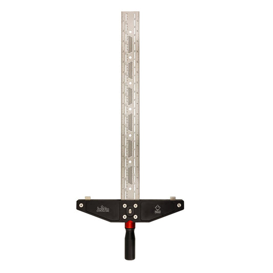 JessEm 07422 Longsword 18" T-Square \u2013 Stainless Steel Precision Ruler with Imperial & Metric Scales, Durable Measuring Tool for Accurate Woodworking and Layout Work