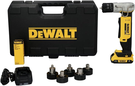 DEWALT 20V MAX Copper Swaging Tool Kit with Battery, Charger, and 6 Expansion Heads 3/8 in., 1/2 in., 5/8 in., 3/4 in., 7/8 in, and 1-1/8 in (DCE450D1)