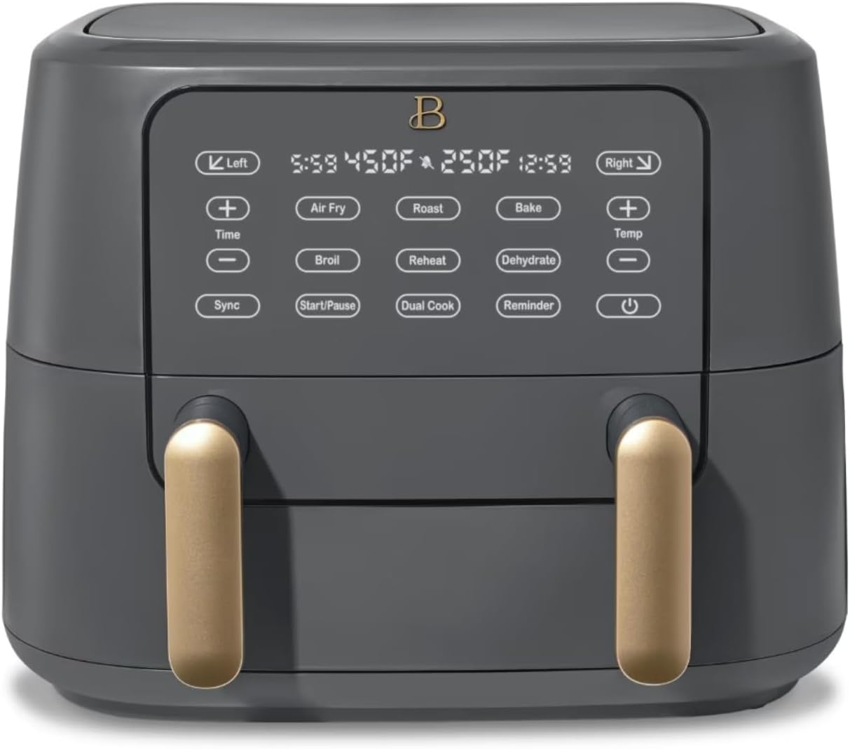 Beautiful 9 Qt TriZone Air Fryer \u2013 Cook Faster & Healthier with Dual Baskets: Perfect for Holiday Meals, Christmas Appetizers, Family Dinners & New Year Celebrations