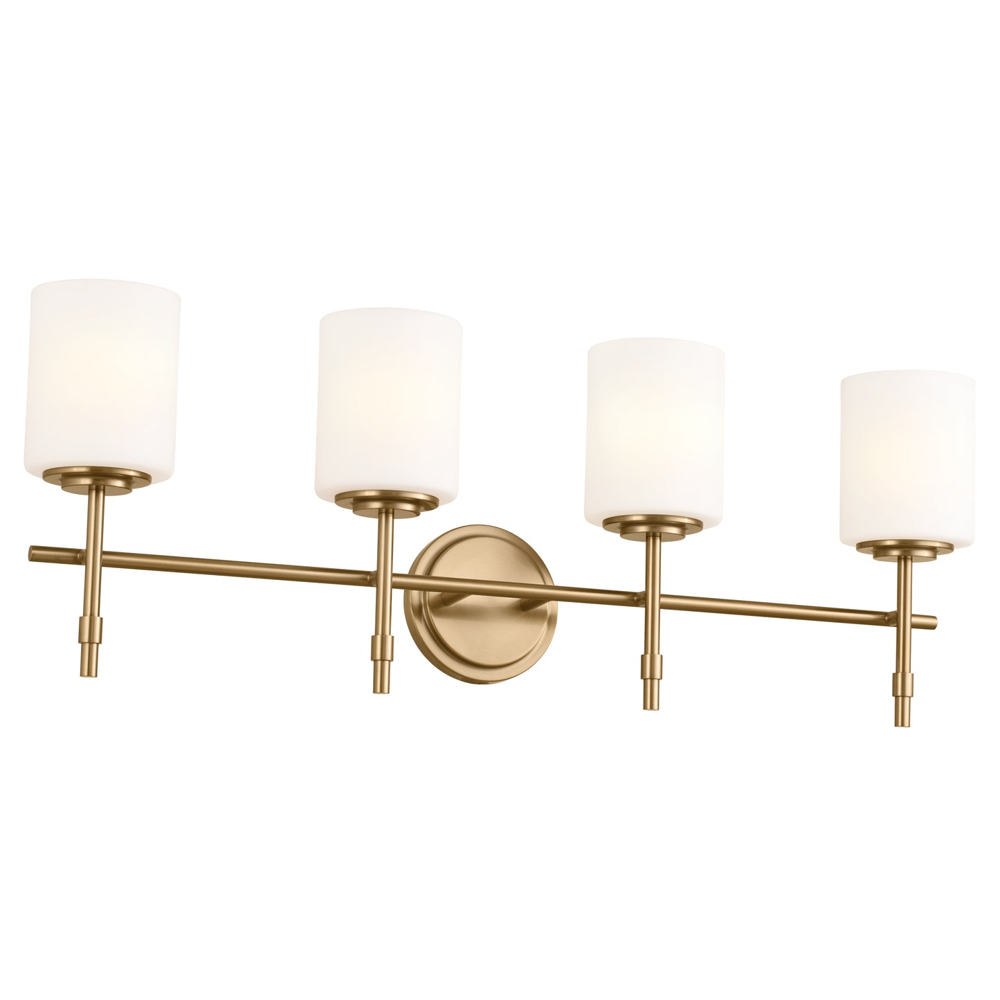 Kichler Ali 32.5-in 4 -Light Brushed Gold Traditional Vanity light 5269688