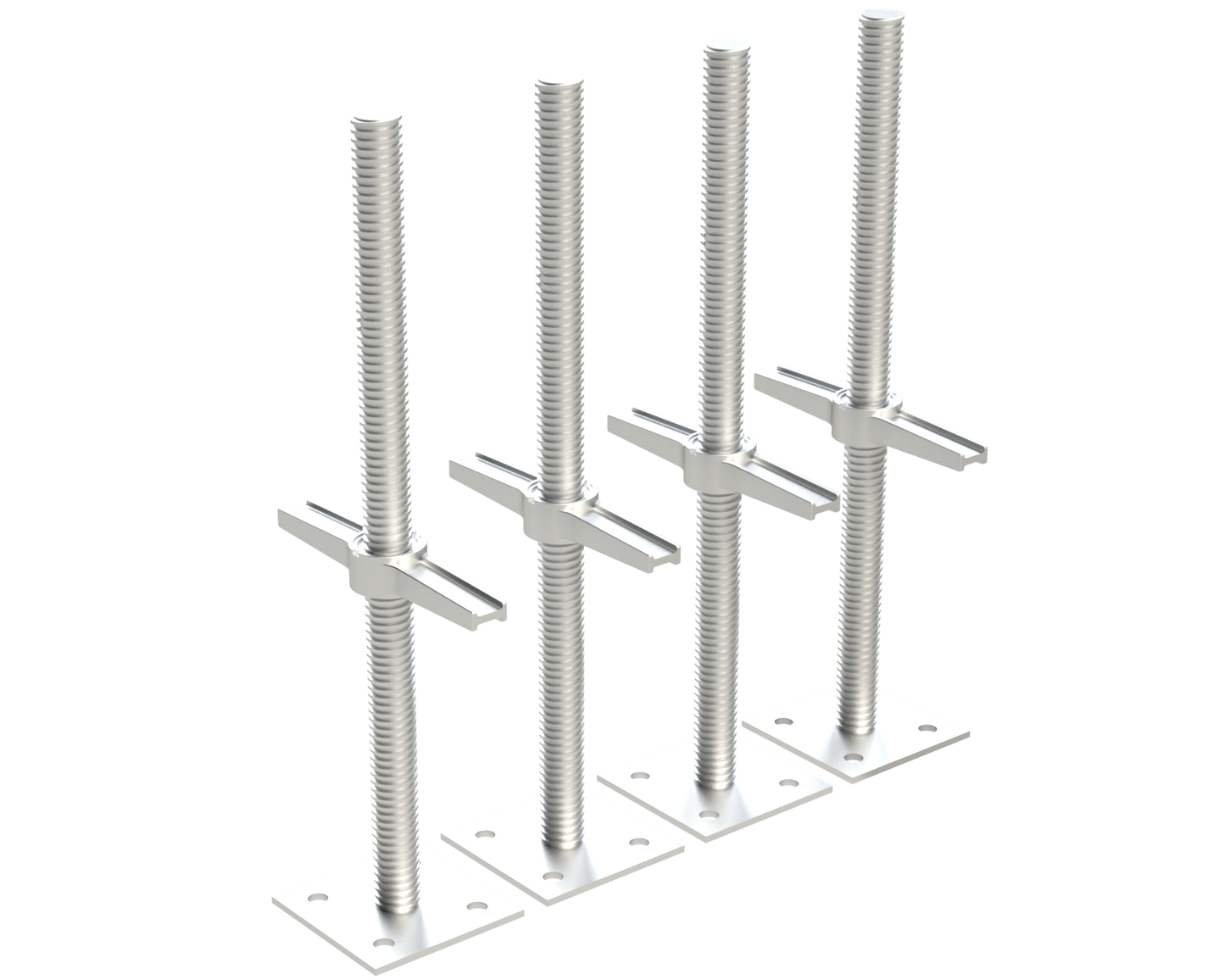 Build Frames Steel 24-in Leveling Jack For Scaffolding 4-Pack BPLJBH4P+BFL