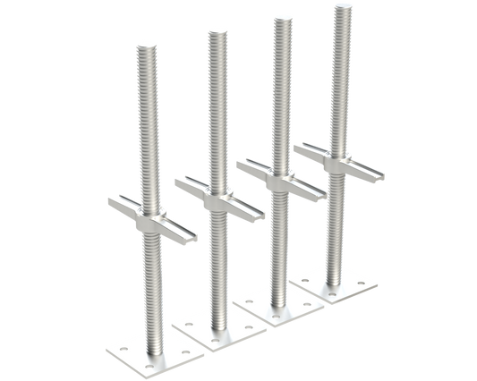 Build Frames Steel 24-in Leveling Jack For Scaffolding 4-Pack BPLJBH4P+BFL