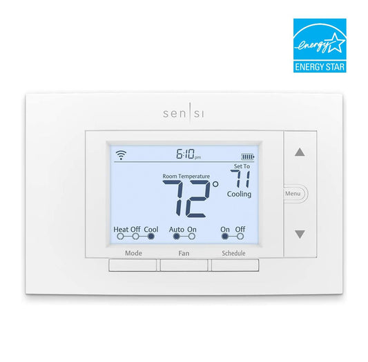 Emerson White Smart Thermostat with Wi-Fi Compatibility ST55